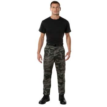 BDU Pants | Tactical Pants For Men | Black Camouflage