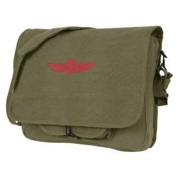 Canvas Israeli Paratrooper Messenger Shoulder Bag