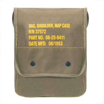 Canvas Map Case Messenger Shoulder Bag