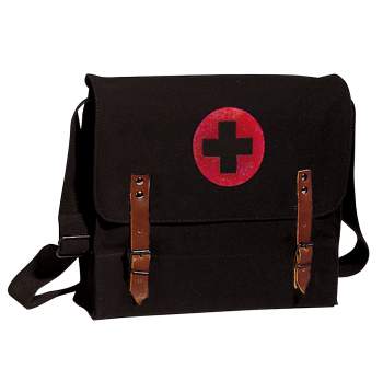 Canvas Medic Bag With Cross Messenger Shoulder Bag