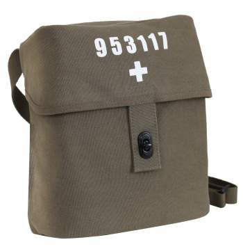 Canvas Swiss Style Military Shoulder Bag