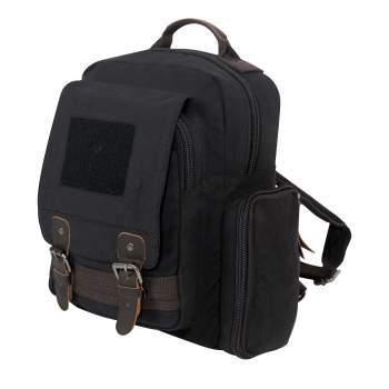 Canvas & Leather Vintage Sling Backpack