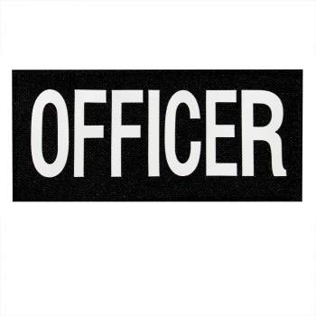 Officer Patch Hook & Loop Black / White