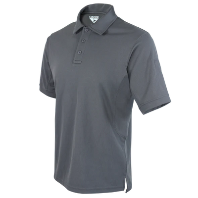 Graphite Grey Short Sleeve Moisture-Wicking Tactical Polo