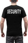 Standard Fit Security T-Shirt With Badge - Black