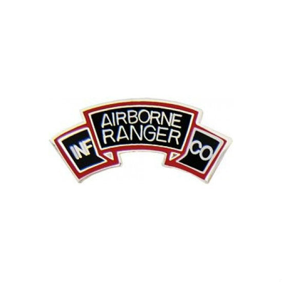 Airborne Rangers Scroll Hat Pin (1 Inch)