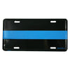 Police Thin Blue Line Metal License Plate