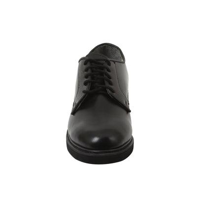 Leather Military Uniform Oxford Dress Shoe Black