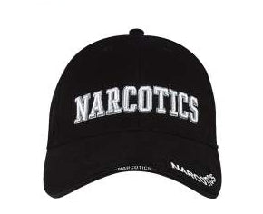 3D Embroidered Narcotics Hat Black