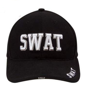3D Embroidered Swat Hat Black