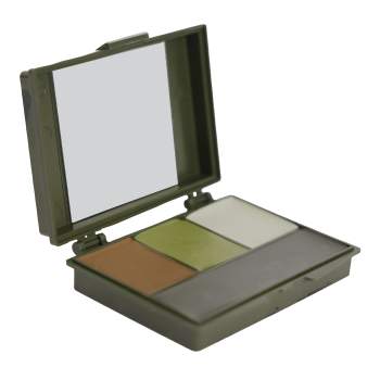 4 Color Camouflage Face Paint Compact