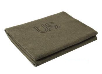 US Stamped Wool Blanket US MADE 70% Wool