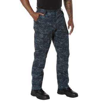 BDU Pants | Tactical Pants For Men | Midnight Blue Digital Camouflage