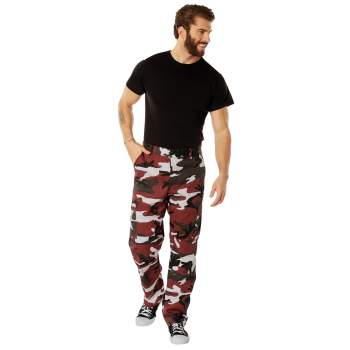 BDU Pants | Tactical Pants For Men | Red Camouflage
