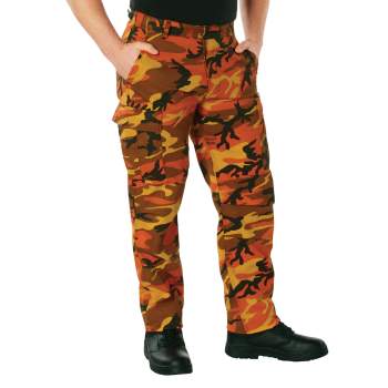 BDU Pants | Tactical Pants For Men | Savage Orange Camouflage