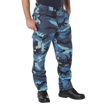 Men's Cargo Pants, Camouflage Pants, Camo Trousers, Work Trousers, Leisure  Trousers, Outdoor Trousers with Multi Pockets Sweatpants (Color : Blue,  Size : Small) : Amazon.ca: Clothing, Shoes & Accessories