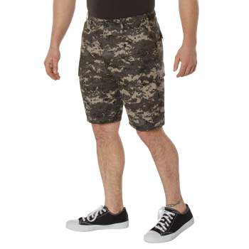 Subdued Urban Digital Camouflage BDU Shorts