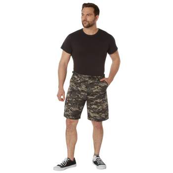 Subdued Urban Digital Camouflage BDU Shorts