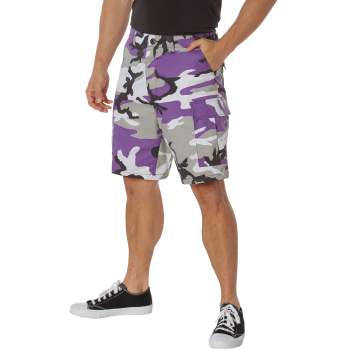 Ultra Violet Purple Camouflage BDU Shorts