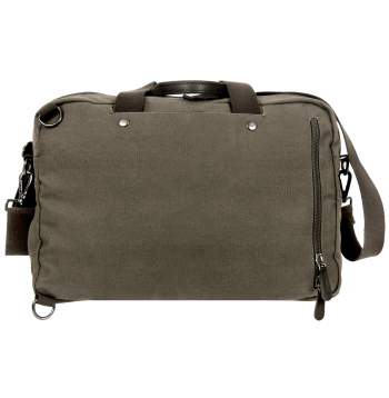 Canvas Briefcase Messenger Shoulder Bag Backpack