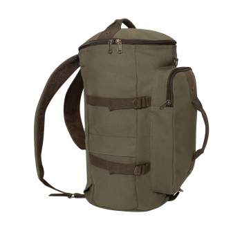 Canvas Convertible Duffle Bag Backpack