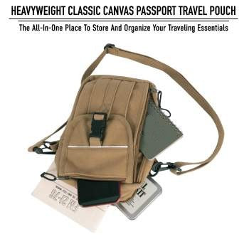 Canvas Deluxe Passport Portfolio Travel Bag