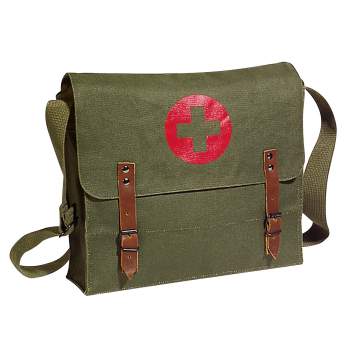 Canvas Medic Bag With Cross Messenger Shoulder Bag