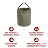 Canvas Collapsible Water Bucket