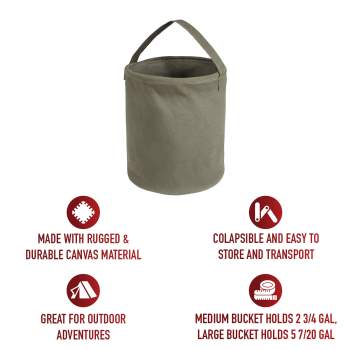 Canvas Collapsible Water Bucket