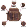 Canvas & Leather Vintage Travel Shoulder Bag
