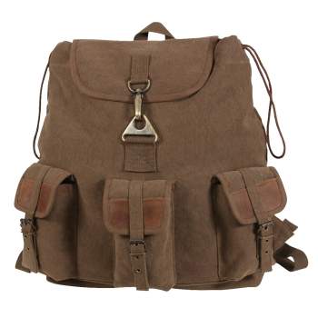 Canvas & Leather Vintage Wayfarer Backpack