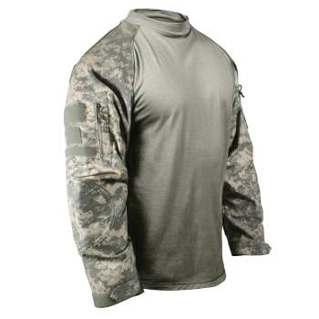 Shop Generic Man Oversized Army Tactical Shirt Long Sleeve Camping