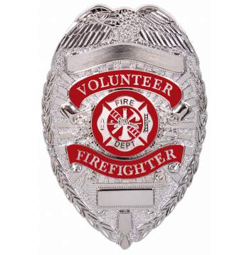 Deluxe Volunteer Firefighter Badge