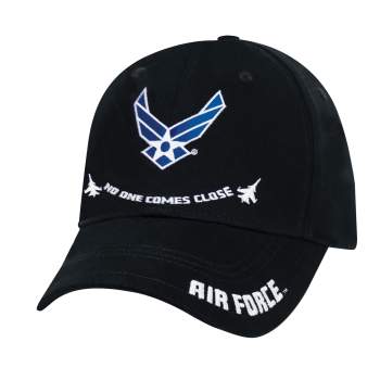 Embroidered Air Force No One Comes Close Hat Black
