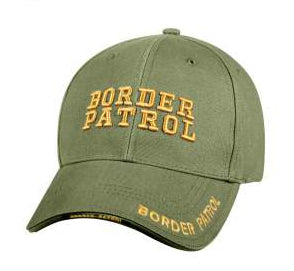 Embroidered Border Patrol Hat Olive