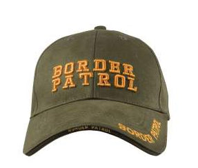 Embroidered Border Patrol Hat Olive