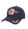 Embroidered Fire Dept Hat Navy Blue