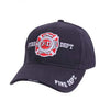 Embroidered Fire Dept Hat Navy Blue