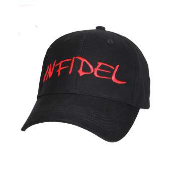 Embroidered Infidel Hat Black
