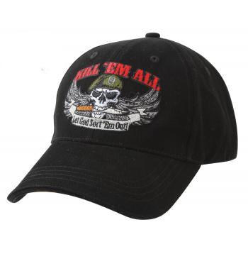 Embroidered Kill 'Em All Special Forces Hat Black
