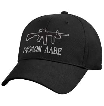 Embroidered Molon Labe Hat Black