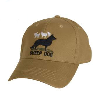 Embroidered Sheep Dog Hat Coyote Brown