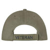 Embroidered Vintage Navy Veteran US Flag Hat Olive Drab