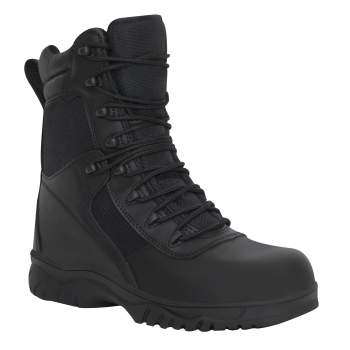 Forced Entry Side Zip Composite Toe 8 Inch Tactical Boot Black