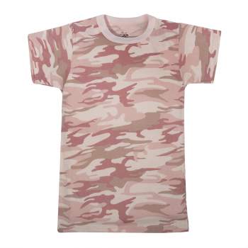 Kids Camouflage T-Shirt Baby Pink / XSmall