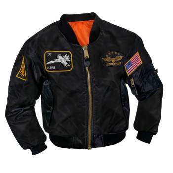 Kids MA-1 Flight Jacket With Patches