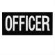 Officer Patch Hook & Loop Black / White