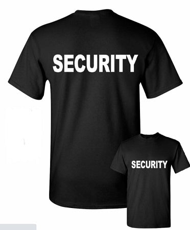 Standard Fit Security T-Shirt - Black - Army Navy Gear