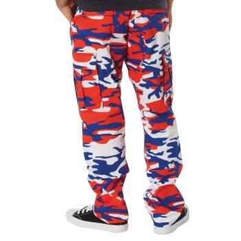 BDU Pants | Tactical Pants For Men | Red, White, & Blue Camouflage