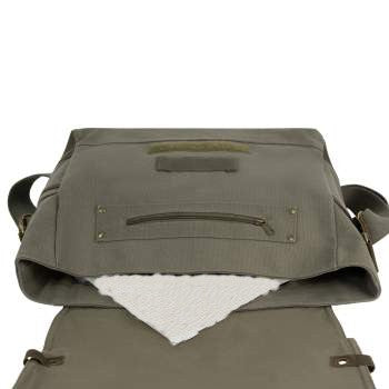 Vintage Canvas & Leather B-15 Pilot Messenger Shoulder Bag